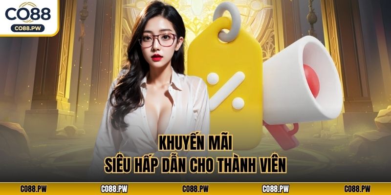Khuyến mãi siêu hấp dẫn cho thành viên